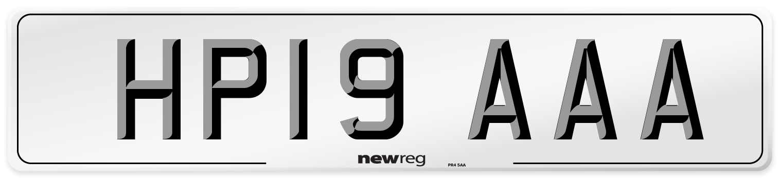 HP19 AAA Number Plate from New Reg
